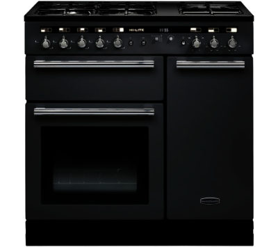 RANGEMASTER  Hi-Lite 90 Dual Fuel Range Cooker - Slate & Chrome